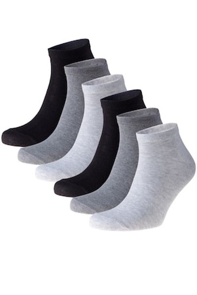 OEM Socks for men with low cut, Sunny Side, 6 pairs pack, cotton, multicolor, 39-42
