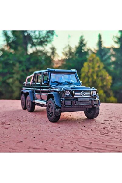 SCOWETTO G63 Amg 6x6 Koleksiyon Metal Araba 12cm Lüks Arazi Araba Siyah