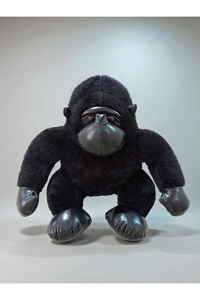 PAMUK DÜNYAM HOME Black Gorilla Plush Toy Body 21 All 35 cm