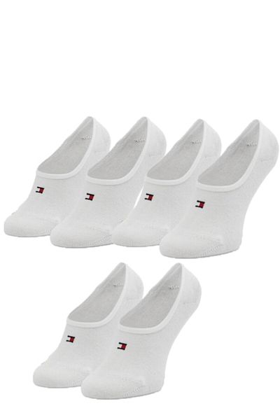 Tommy Hilfiger , Set de șosete foarte scurte - 3 perechi, albe, mărimea 38-42