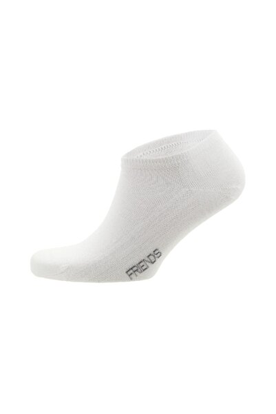 OEMS Șosete bărbătești cu conținut ridicat de bumbac, Friends, pachet de 3 perechi, albe, mărimea 43-46