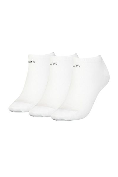 Calvin Klein , Set of Ankle Socks - 3 pairs, White, One Size