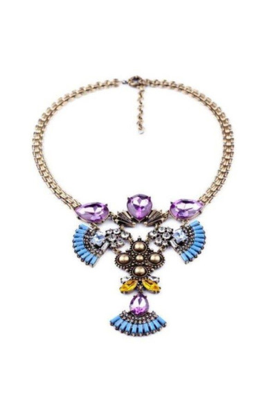 lor Colier Bohemia Cristal Blue