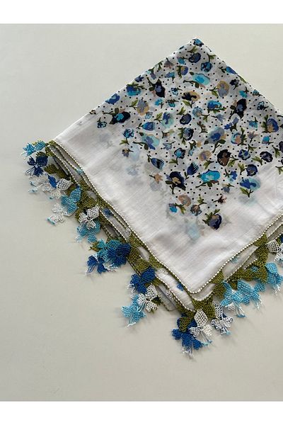 REYYAN Handcrafted Needle Embroidered Writing/Needlework/Needlework Bait/Handcrafted Cheesecloth/Head Cover