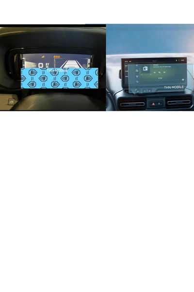 THN MOBILE Citreon Berlingo 2025 Model Instrument Panel and Multimedia Flexible Nano Unbreakable Screen Protector