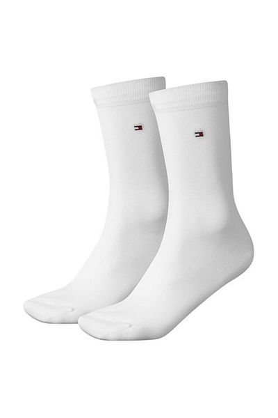 Tommy Hilfiger , Set de sosete lungi - 2 perechi, Alb, 35-38