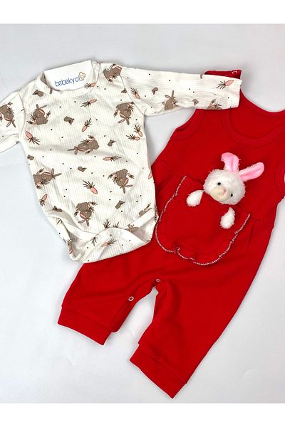 bebekyol Baby Girl Jumpsuit with Toys