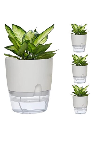 Generic Self Watering Pots for Indoor Plants, 4 Pack Decorative Plant Pots wi...