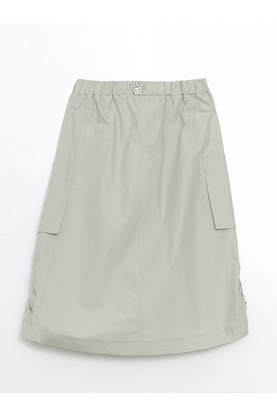 LC Waikiki Girl's Cargo Skirt with Elastic Waist