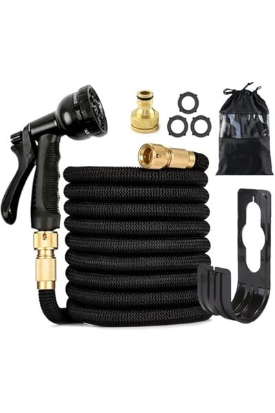 Generic خرطوم حديقة قابل للتمدد من TDOO بطول 50 قدمًا، ينكمش ثلاث مرات مع 8 أ...