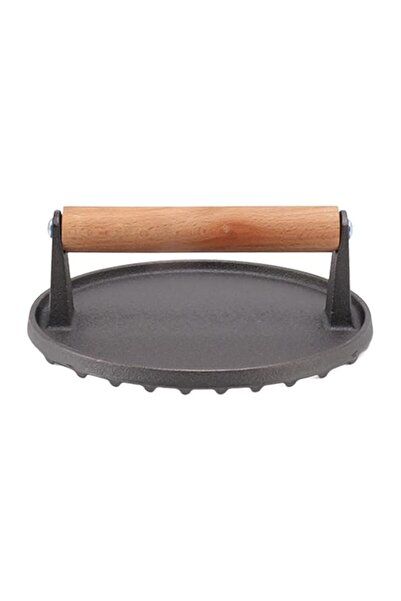 Generic GUPE Cast Iron Grill Press, Heavy Duty 6.9in Hamburger Press with Hea...