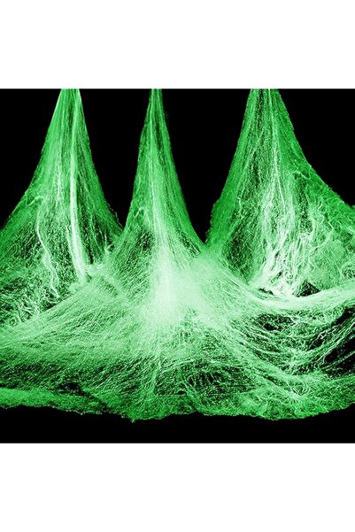 Generic شبكة عنكبوت متوهجة في الظلام، شبكة عنكبوت مزيفة، 300 جرام، شبكة عنكبو...