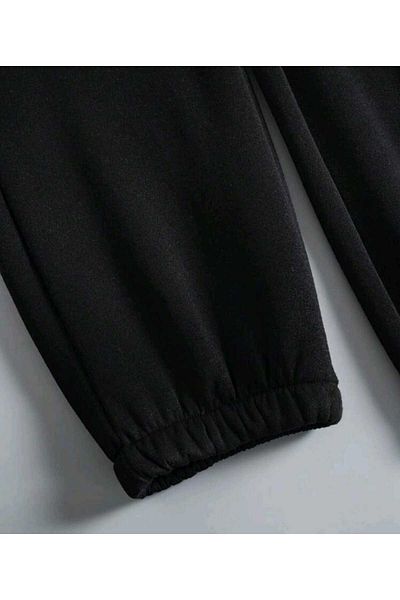Hunors Sportswear & Company Perfect Printed Jogger Black Sweatshirt Bottom Top Tracksuit Set Oversize Hooded