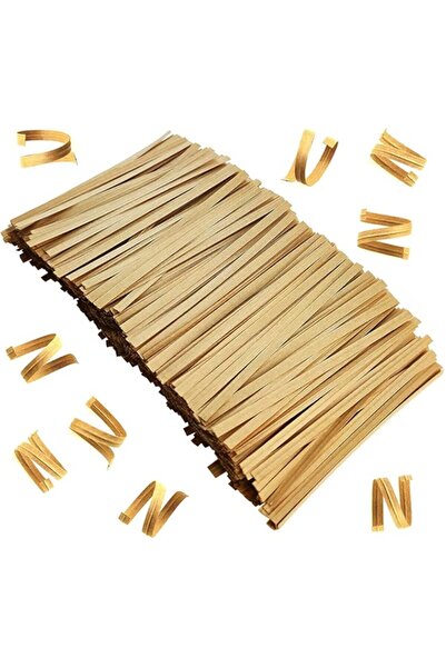 Generic AYF 1000 قطعة من أربطة الورق الكرافت مقاس 4 بوصات لأكياس السيلوفان وأ...