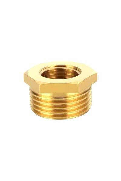 Generic Hex Thread Reducer Adapter, 20mm Female to 25mm Male BSP Brass Connec...