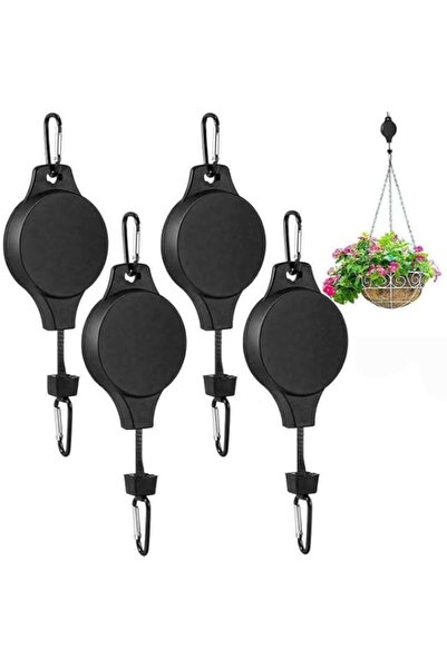 Generic 4Pcs Plant Pulleys for Hanging Plants Heavy Duty, Retractable Plant H...