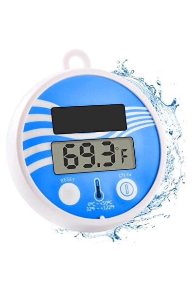 Generic مقياس حرارة حمام السباحة بالطاقة الشمسية من KASTWAVE، شاشة LCD رقمية ...