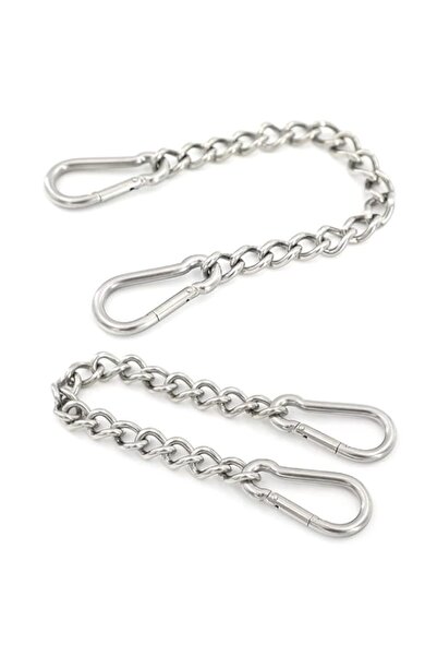 Generic 2pcs Hanging Chair Chain With Carabiners - Stainless Steel Swing Exte...