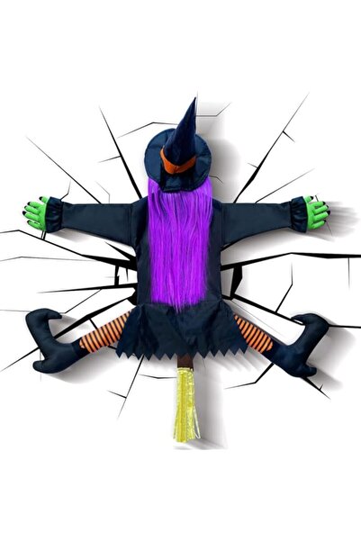 Generic حفلة مع إيما هالوين تصطدم الساحرة بزينة الشجرة (ارتفاع 43 بوصة) دعائم...