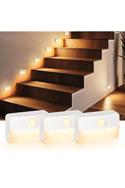 Generic إضاءة داخلية مزودة بحساس حركة، إضاءة سلالم Azonee Stick-Anywhere، إضا...