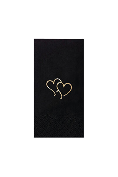 Story 33x33 Cm Altın Varak Kalpler Söz Nişan Düğün Desenli 16'lı 1/8 Katlama ...