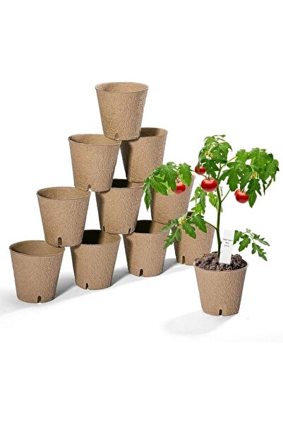 Generic 50 قطعة من أوعية بدء البذور من ChicAbode، أوعية زراعة الخث، أوعية شتل...