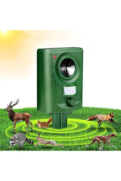 Generic جهاز طرد الحيوانات الخارجي KASTWAVE يعمل بالطاقة الشمسية، جهاز طرد القطط والثعالب يعمل بالبطارية