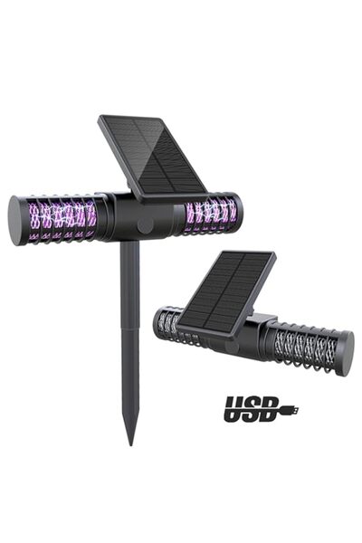 Generic جهاز NALACAL Bug Zapper، مصباح LED خارجي يعمل بالطاقة الشمسية لقتل ال...