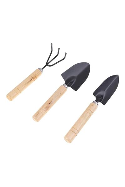 Generic Hasanat Essentials Garden Tool Kit – Set of 3 Trowel, Fork & Hand Too...