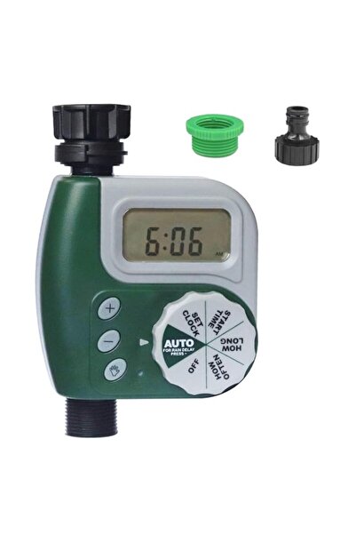 Generic مؤقت الري الرقمي من SKEIDO لخرطوم الحديقة مع تأخير هطول المطر، مؤقت ا...