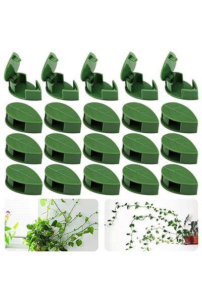 Generic KASTWAVE 100PCS Garden Plant Climbing Wall Fixture Clips, Invisible Self-Adhesive Fixer Sticky Hook