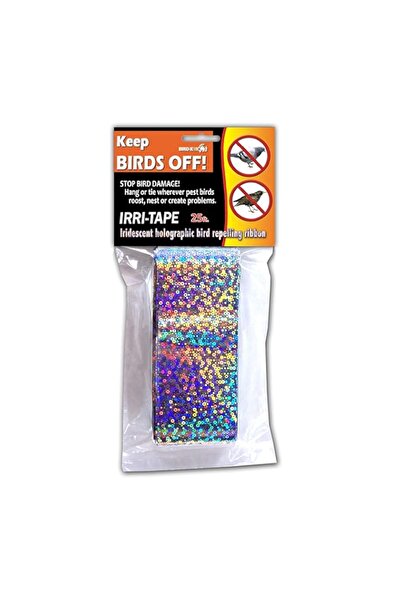 Generic شريط Bird-X Irri-Tape® الهولوغرافي اللامع لإخفاء الطيور، بطول 2 بوصة ...