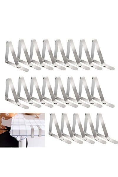 Generic Tablecloth Clips, 32 Pack Stainless Steel Rust Proof Table Cover Clam...