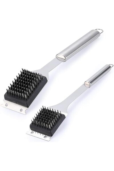 Generic Aputue Grill Brush, 2 Pack 304 Stainless Steel Cleaning Brush BBQ Gri...