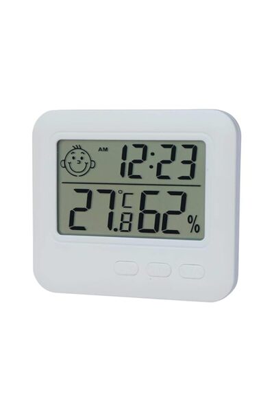 Generic Indoor Thermometer Hygrometer Humidity Time Monitor Large LCD Display...