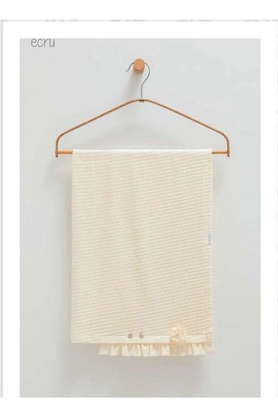 Caramell My Baby Beach Baby Blanket New Season Combed Cotton and Soft Textured 80X85 Ecru 8595