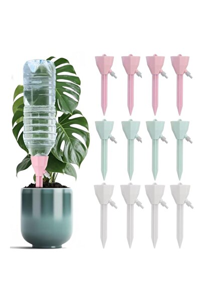Generic 12 قطعة من مسامير الري الذاتي للنباتات من ALANX، مسامير الري بالتنقيط...