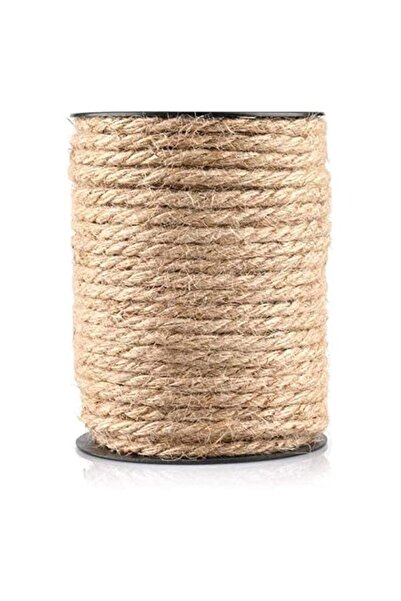 Generic حبل جوت من مارك كيو، 4 مم × 20 مترًا، مصنوع من خيوط القنب السميكة الط...