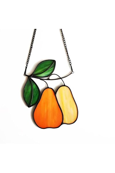 Generic زينة فاكهة ملونة، فنية، مصنوعة يدويًا من الأكريليك الملون على شكل كمث...