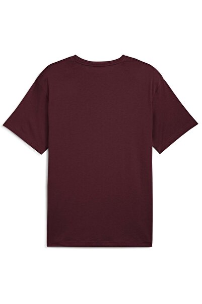 Puma 526568 m Graphics Train Logo Rlxd Tee T-Shirt Men's T-Shirt Bordo