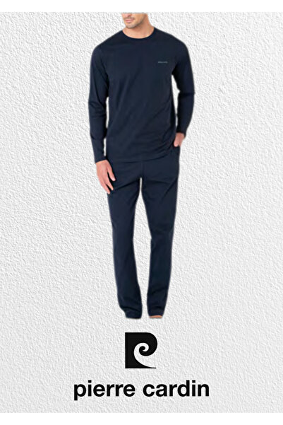 Pierre Cardin Erkek 3'lü Penye Robdöşambır & Uzun Kollu Pijama Takımı Set (2 Adet Çorap Hediyeli) L1.PC.5635.02
