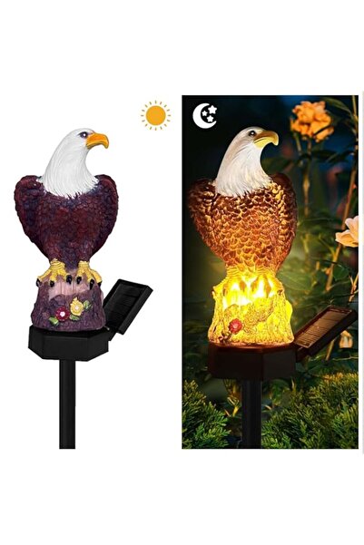 Generic مصباح حديقة يعمل بالطاقة الشمسية على شكل تمثال نسر من Azonee، مصباح ح...