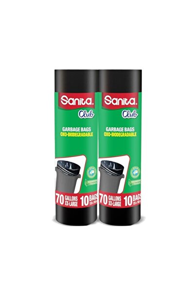 Generic أكياس قمامة سانيتا كلوب عبوة مزدوجة - 70 جالونًا، كبير جدًا، 20