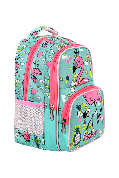 Chocuk Licensed Flamingo Set of 3 Primary School Bag, Thermal Lunchbox and Pencil Case Set