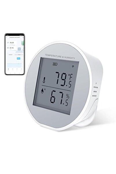 Generic مستشعر مقياس الحرارة والرطوبة عبر شبكة WiFi، مع تنبيهات التطبيق Tuya ...