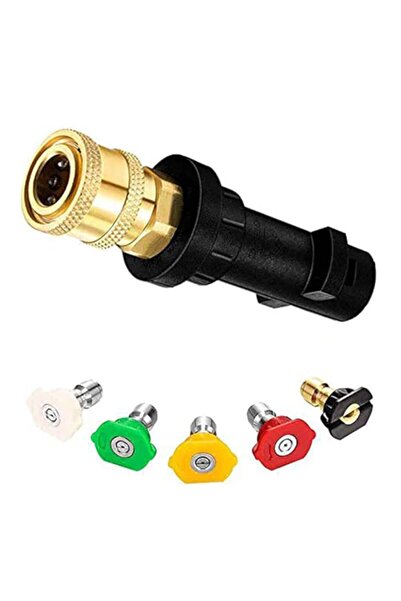 Generic محول مسدس غسيل الضغط العالي من نيوتايملي، مجموعات رؤوس فوهات الرش 1/4...