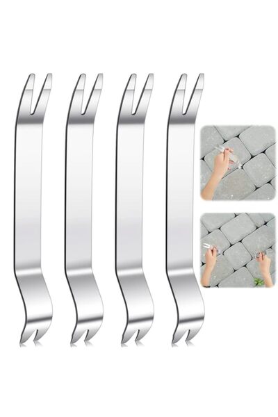 Generic 4 قطع من أداة الرصف المصنوعة من الفولاذ المقاوم للصدأ، أداة استخراج ا...