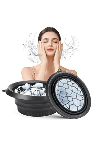 Generic SLEEPHEAD® Face Bowl for Ice - Quick Cooling Foldable Silicone Wash B...