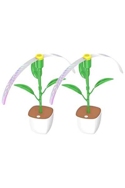 Generic مراوح ذباب للطاولات، مروحة طرد ذباب تعمل بالبطارية مع شفرات ناعمة، مر...