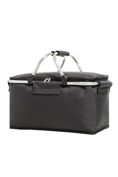 Generic سلة نزهة Qiccijoo 22 لترًا محمولة قابلة للطي وحقيبة تبريد وحقيبة بقال...